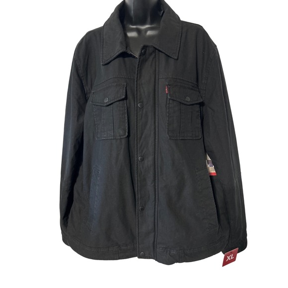 Levi Strauss & Co. Other - Levi Strauss Co Mens Black Quilted Lined Trucker Jacket Size XL